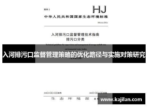 入河排污口监督管理策略的优化路径与实施对策研究